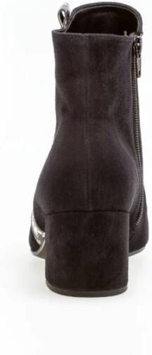 Gabor Blauwe Velvet Enkellaarzen Best Fitting Blue Dames