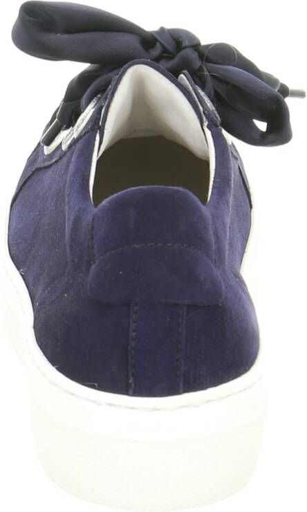 Gabor Blauwe Volwassen Sneakers van Veloursleer