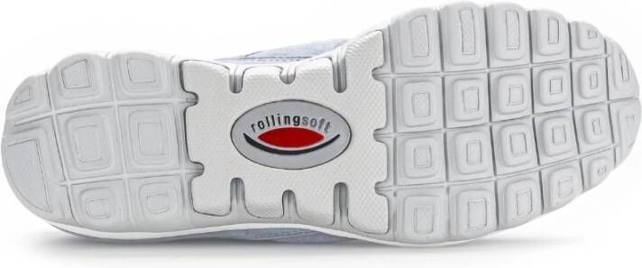 Gabor Blauwe wandelende rollende sneaker voor vrouwen Blue Dames