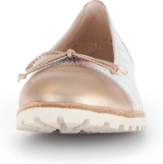 Gabor Bloemen leren ballerina's Multicolor Dames