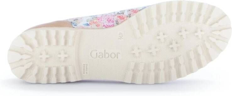 Gabor Bloemen leren ballerina's Multicolor Dames