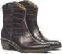 Gabor 31.600.53 Dames Enkellaars Bruin Krokoprint - Thumbnail 3