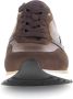 Gabor Bruin Lederen Combinatie Sportieve Casual Sneakers Brown Dames - Thumbnail 4