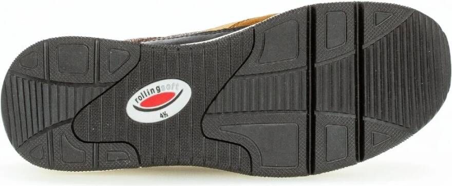 Gabor Bruin Mix Dames Wandelsneaker Multicolor Dames