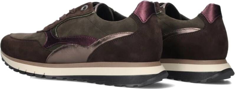 Gabor Bruine Lage Sneakers met Kleurrijke Details Multicolor Dames