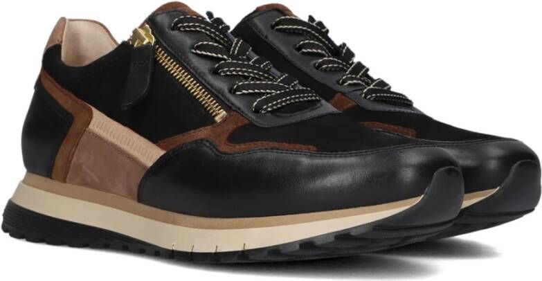 Gabor Bruine Lage Sneakers Trendy Stijl Multicolor Dames
