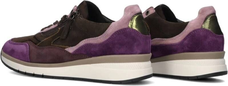 Gabor Bruine Lage Top Stijlvolle Sneakers Multicolor Dames
