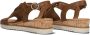 Gabor Bruine Leren Sandalen met Twist Brown Dames - Thumbnail 6