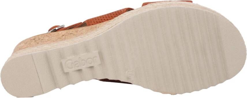 Gabor Bruine sandalen Zomercollectie