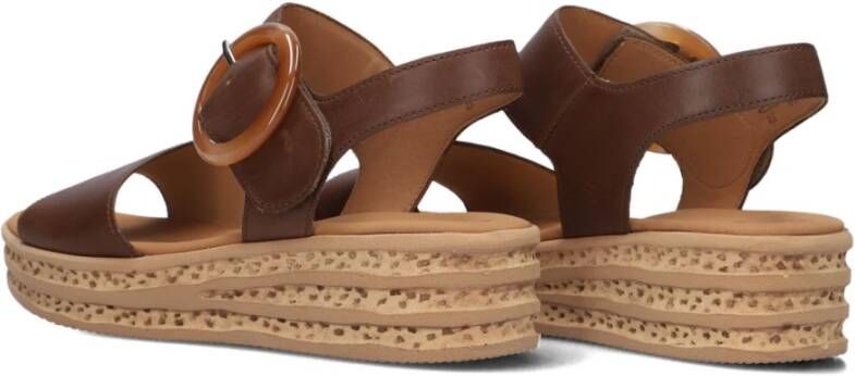 Gabor Bruine sleehak sandalen voor dames