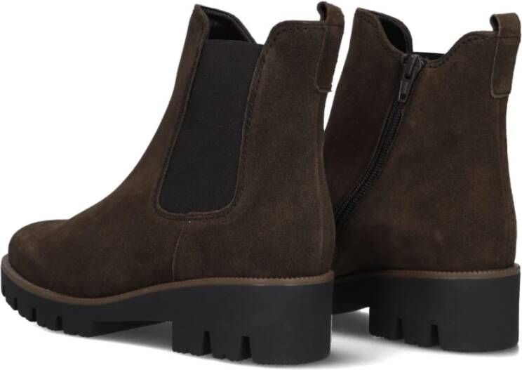 Gabor Bruine Suède Chelsea Laarzen Model 051 Brown Dames