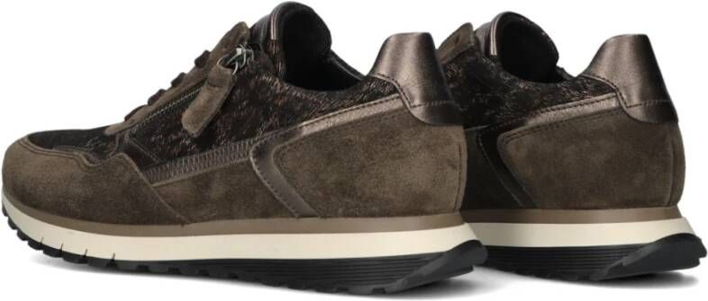 Gabor Bruine Suède Lage Sneakers