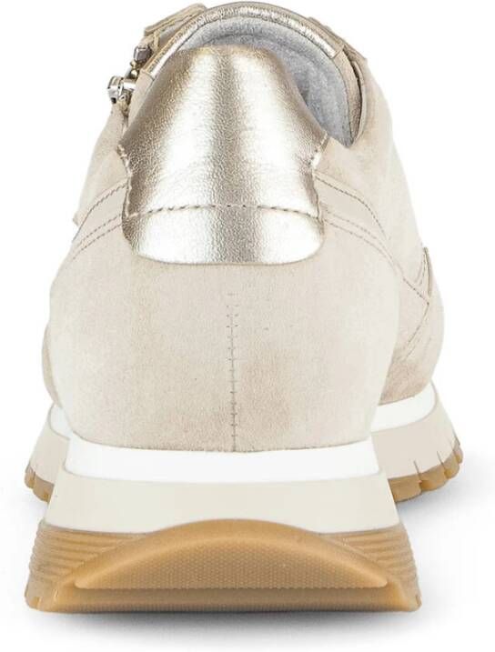 Gabor Casual Sneakers in Leer Metallic Finish