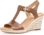 Gabor Cognac Leren Sandalen Brown Dames - Thumbnail 3