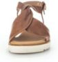 Gabor Bruine Leren Sandalen met Twist Brown Dames - Thumbnail 12