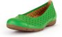Gabor Comfortabele Leren Ballerina Groen Green Dames - Thumbnail 4