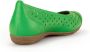 Gabor Comfortabele Leren Ballerina Groen Green Dames - Thumbnail 6