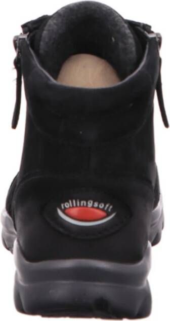 Gabor Comfortabele Rollingsoft Enkellaars Black Dames