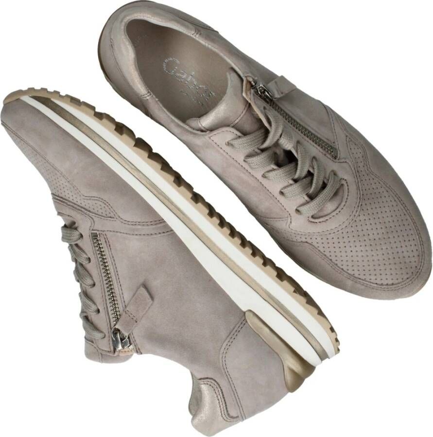 Gabor Comfortabele Sneaker in Warm Grijs Gray Heren