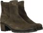 Gabor Comfortabele korte laars in bruin groen suède Brown Dames - Thumbnail 9