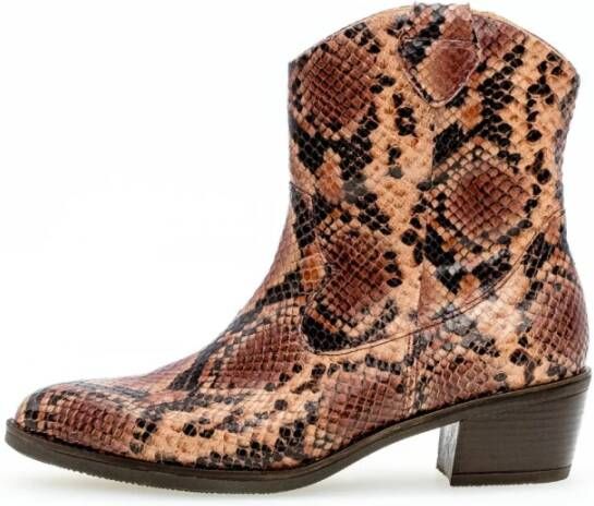 Gabor Cowboy Boot met Croco Motif Multicolor Dames