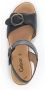 Gabor Iridescent Leather Sandals Gray - Thumbnail 11