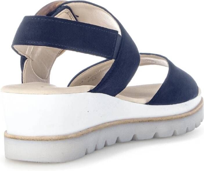 Gabor Flat Sandals Blue Dames