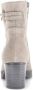 Gabor Beige Suede Dames Enkellaarzen Beige - Thumbnail 4