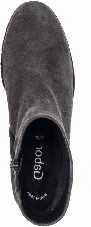 Gabor Dreamvelour Enkellaarzen Gray Dames