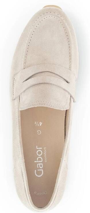 Gabor Dreamvelour Loafers Beige Dames