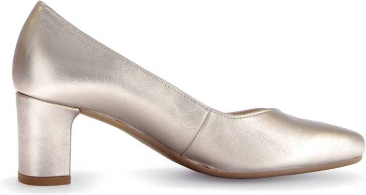 Gabor Elegant Satin Pumps Yellow Dames