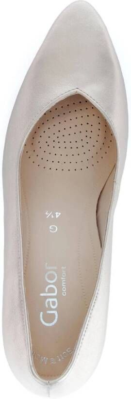 Gabor Elegant Satin Pumps Yellow Dames