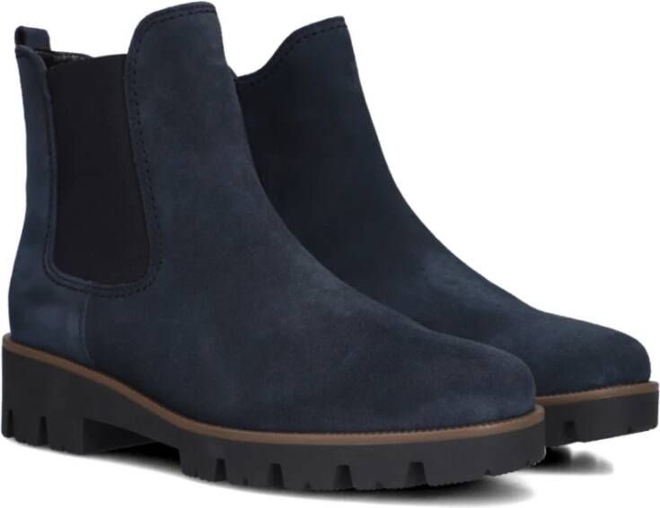 Gabor Elegante Chelsea Boots in Donkerblauw Blue Dames
