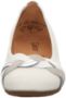 Gabor Witte Zilveren Leren Ballerina Schoenen White Dames - Thumbnail 4