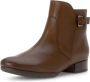 Gabor Elegante Leren Enkellaars Bruin Brown Dames - Thumbnail 4