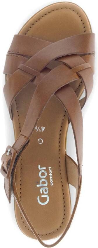 Gabor Elegante sandalen met hak in Nappa Gospel Brown Dames