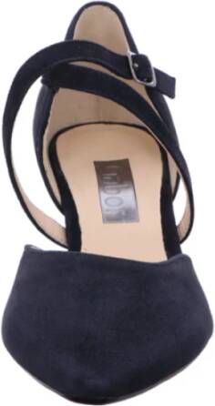 Gabor Elegante Velours Pumps met Cromfree Leer Black Dames