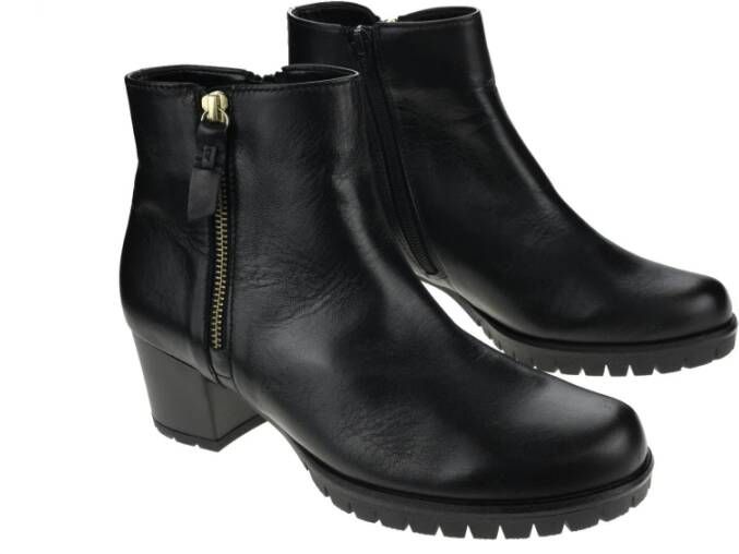 Gabor Elegante Zwarte Enkellaars voor Vrouwen Black Dames