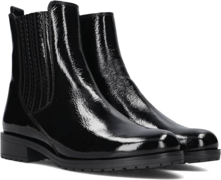 Gabor Elegante Zwarte Enkellaarsjes Black Dames