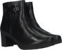 Gabor Elegant Zwart Enkellaarsje met Trendy Zijkettingen Black Dames - Thumbnail 7