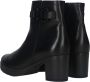 Gabor Elegant Zwart Enkellaarsje met Trendy Zijkettingen Black Dames - Thumbnail 8