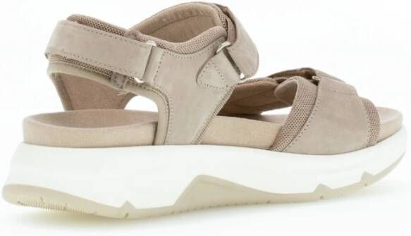 Gabor Flat Sandals Beige Dames