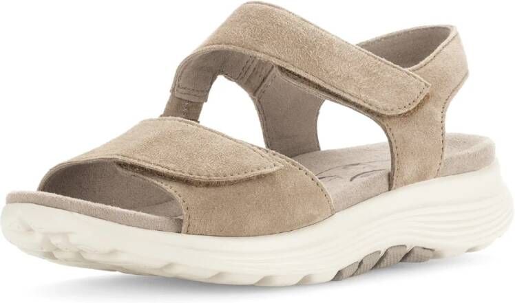 Gabor Flat Sandals Beige Dames