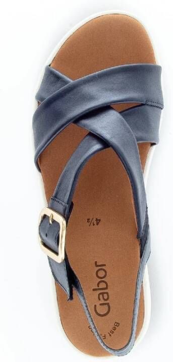 Gabor Flat Sandals Blauw Dames
