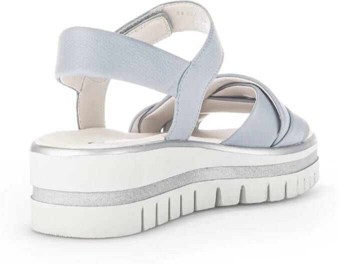 Gabor Flat Sandals Blue Dames