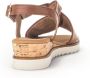 Gabor Cognac Leren Kruisband Sandalen Brown Dames - Thumbnail 9