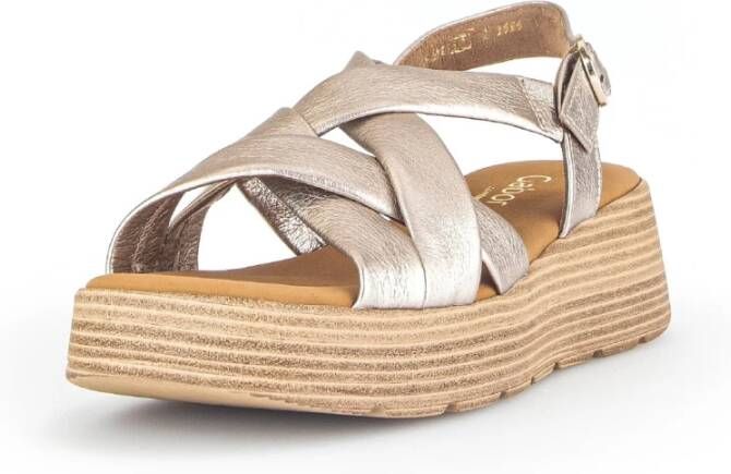 Gabor Flat Sandals Gray Dames
