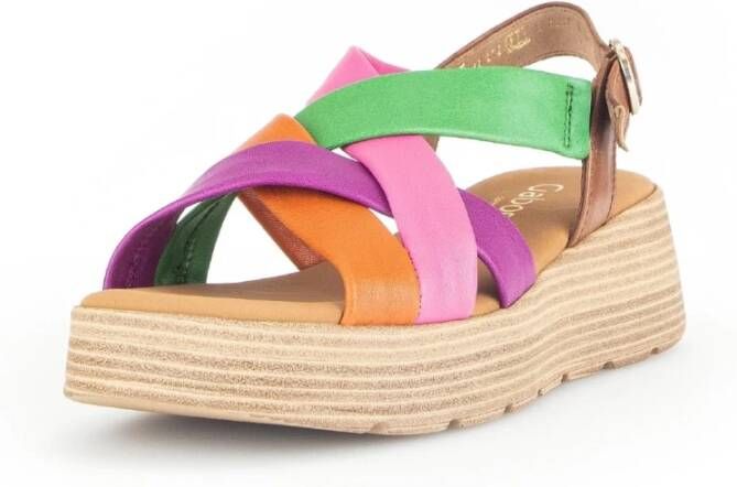 Gabor Flat Sandals Multicolor Dames