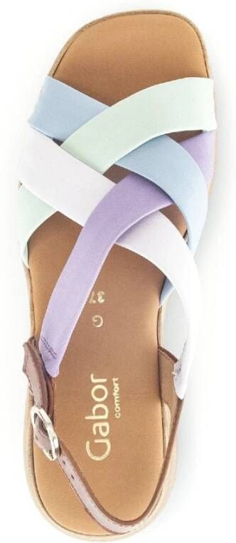 Gabor Flat Sandals Multicolor Dames