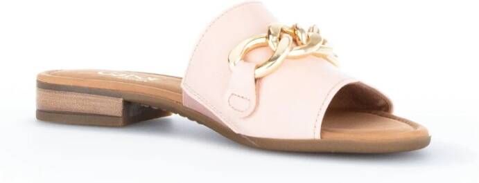 Gabor Flat Sandals Roze Dames